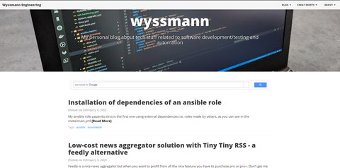 my old website made with Jekyll