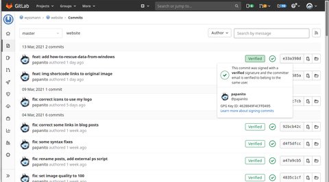 How to sign your commits with a gpg key