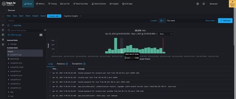 Kibana in logz.io