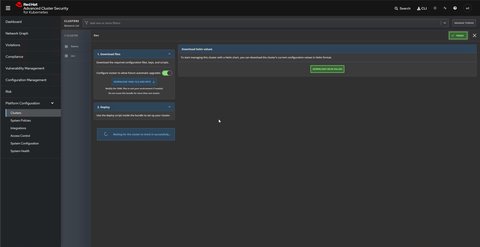 Cluster setup step 2