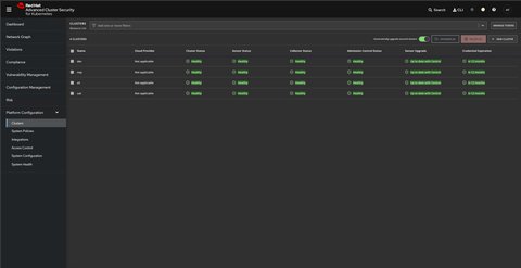 Cluster setup step 3