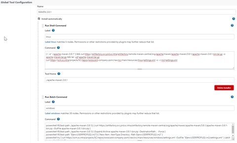 jenkins tools configuration