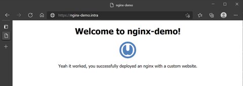 custom welcome page in nginx
