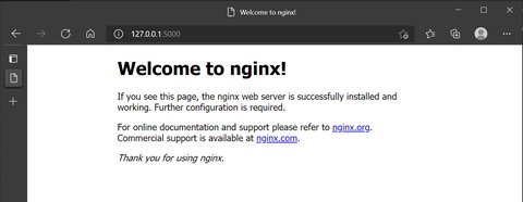 default welcome page in nginx