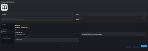 Install Monitoring 'Alerting
