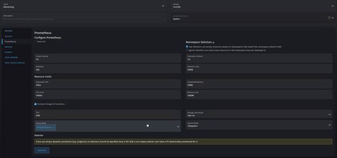 Install Monitoring 'Pormetheus'