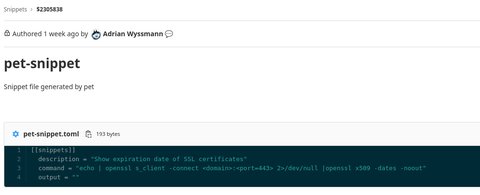 gitlab snippet