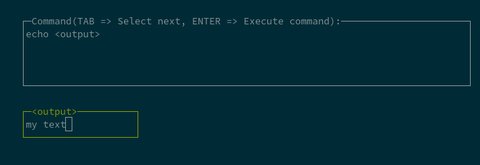 pre-execution dialog for pet exec