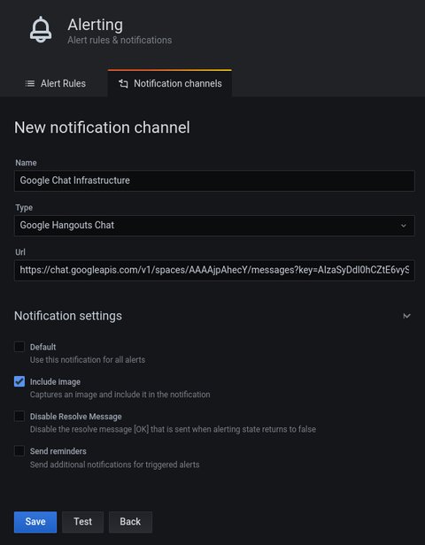 Google Chat Endpoint