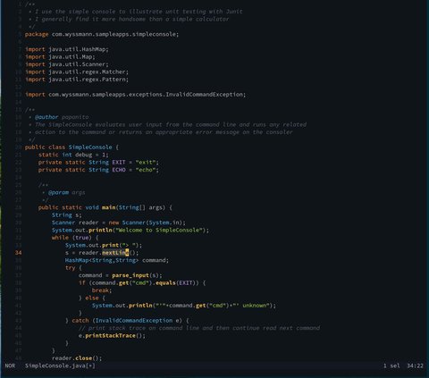 example syntax highlighting