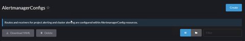AlertmanagerConfigs